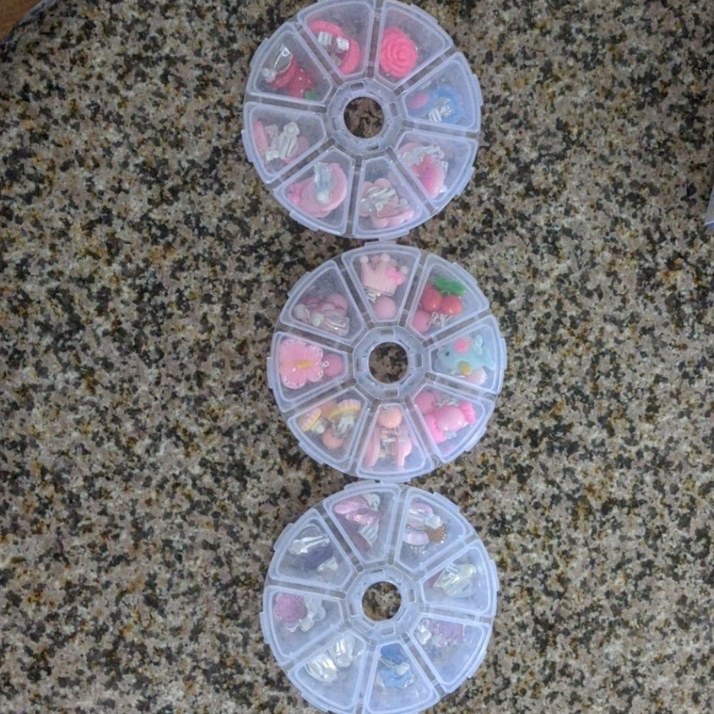 Set of 24 LIKE NEW children's clip on earrings